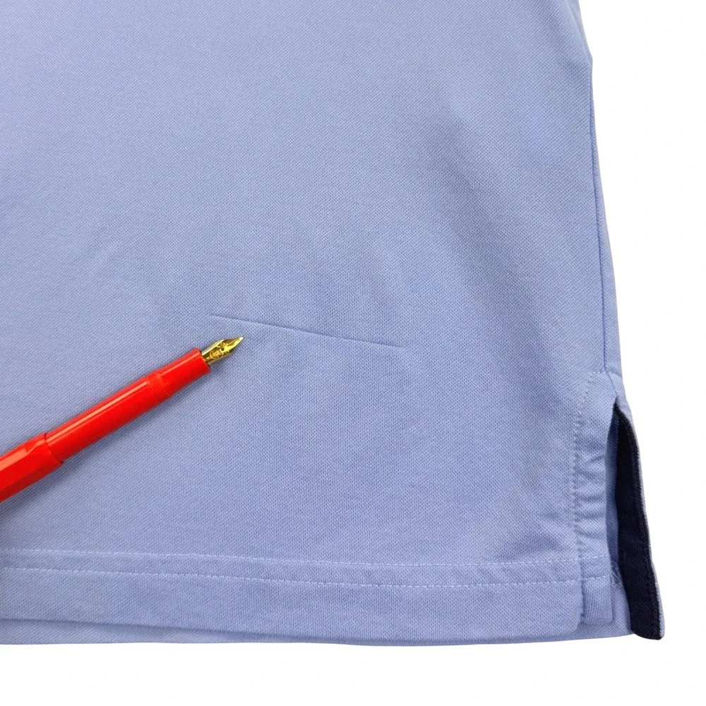 Ralph Lauren Pro Fit Polo Shirt Men Small Blue Golf Wicking Cotton Holdings Logo